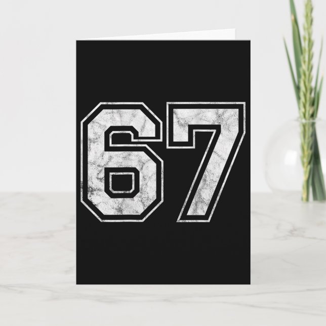 Number 67 On The Ck  Card (Front)