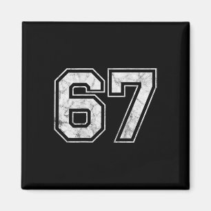Number 67 On The Ck  Magnet