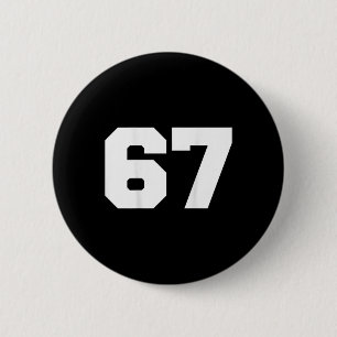 Number 67 Sports Jersey Player #67 Fan Ck Print Va 6 Cm Round Badge