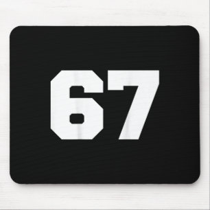 Number 67 Sports Jersey Player #67 Fan Ck Print Va Mouse Pad