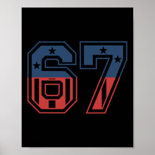 Number 67 Usa Poster