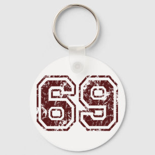 Number 69 key ring