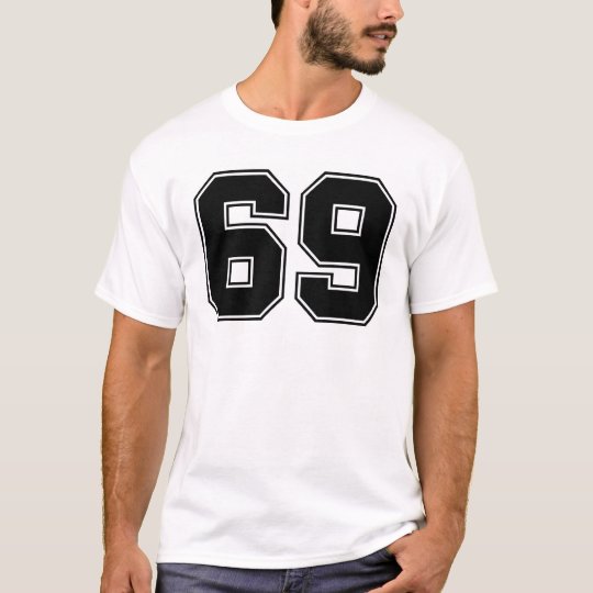 Number 69 T-Shirt | Zazzle.com.au