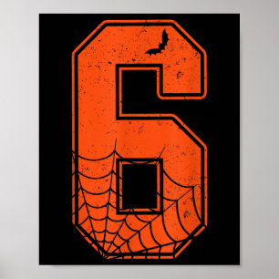 Number 6 67 Meme Costume Matching Group Halloween Poster