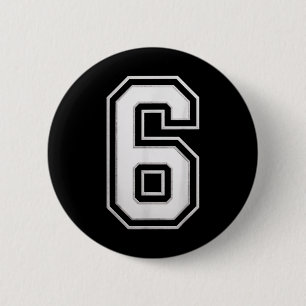 Number 6 67 Meme Matching Cm Round Badge