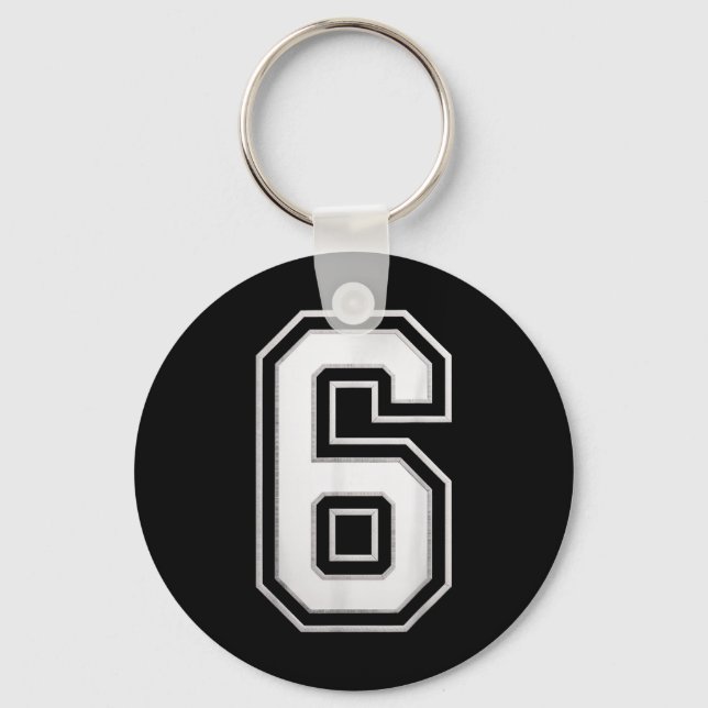 Number 6 67 Meme Matching  Key Ring (Front)