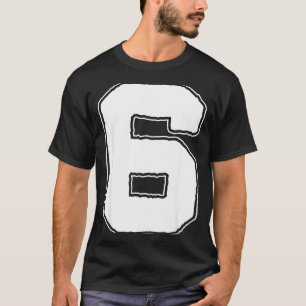 Number 6 6th Birthday Boy Kids Six Halloween Happy T-Shirt
