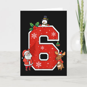 Number 6 7 Meme 67 Couple Pyjamas Christmas Matchi Card