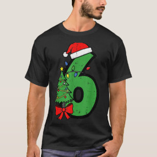 Number 6 Christmas 6 7 Matching 67 Meme Men Women  T-Shirt