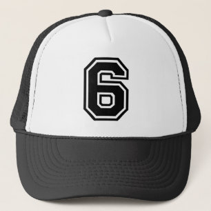 Number 6 Classic Trucker Hat