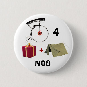 Number 6 for President Cm Round Badge