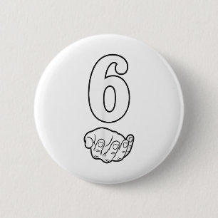 Number 6 Funny 67 Six Seven Meme Hands Couple Matc Cm Round Badge