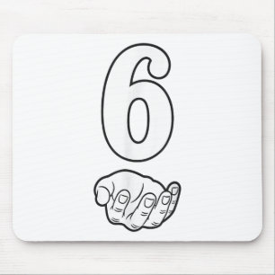 Number 6 Funny 67 Six Seven Meme Hands Couple Matc Mouse Pad