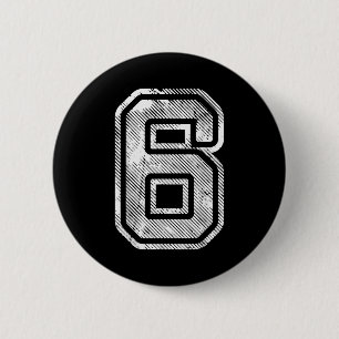 Number 6 Funny Matching 67 Meme Halloween 6th Birt Cm Round Badge