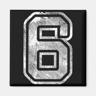Number 6 Funny Matching 67 Meme Halloween 6th Birt Magnet
