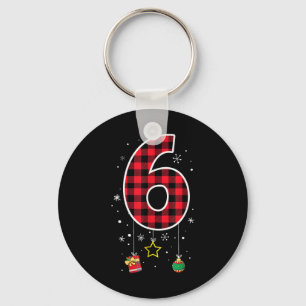 Number 6 Funny Meme Saying 6 7 Six Seven Christmas Key Ring