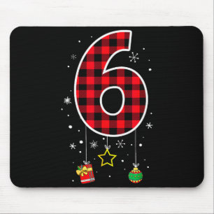 Number 6 Funny Meme Saying 6 7 Six Seven Christmas Mouse Pad
