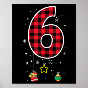 Number 6 Funny Meme Saying 6 7 Six Seven Christmas Poster