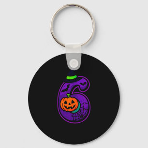 Number 6 Funny Meme Saying 6 7 Six Seven Halloween Key Ring
