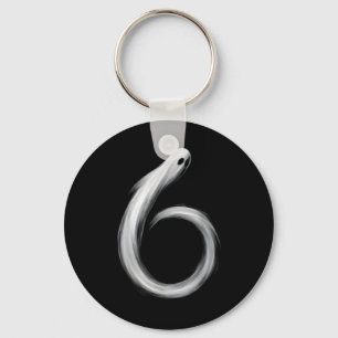 Number 6 Ghost Funny Six Seven 67 Halloween Meme  Key Ring