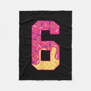 Number 6 Ice Cream Drip 67 Meme Couple Halloween C Fleece Blanket