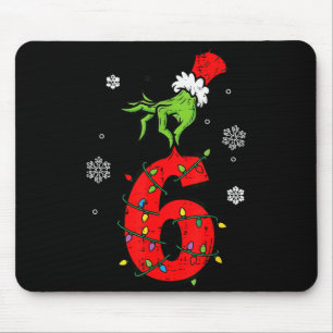 Number 6 Matching 67 Meme 6 7 Christmas Boys Youth Mouse Pad