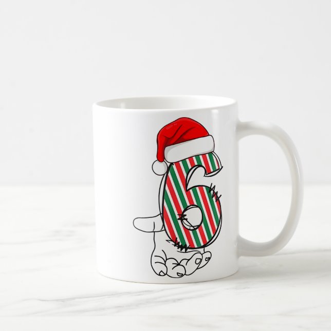 Number 6 Matching 67 Meme Christmas Costume Men Wo Coffee Mug (Right)