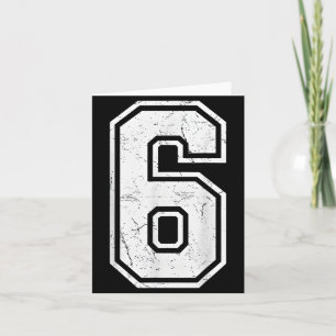 Number 6 Matching 67 Meme Costume Men Women Kids Card