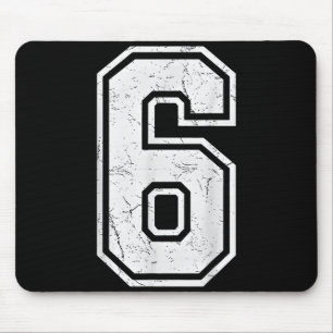 Number 6 Matching 67 Meme Costume Men Women Kids  Mouse Pad