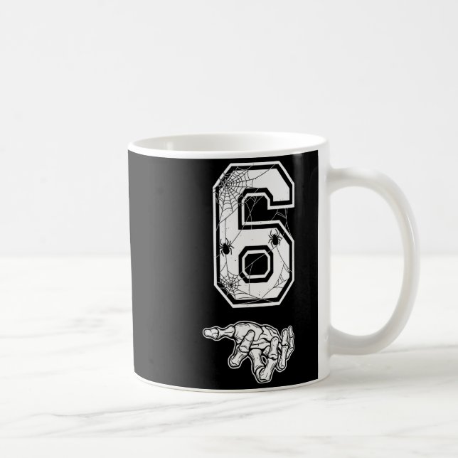 Number 6 Matching 67 Meme Couples Halloween Costum Coffee Mug (Right)