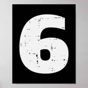 Number 6 Matching 67 Meme Halloween 6th Birthday K Poster