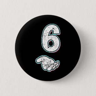 Number 6 Matching 67 Meme Halloween Costume Men Wo Cm Round Badge