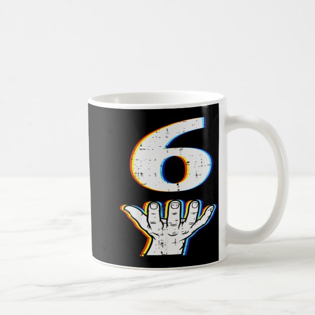 Number 6 Matching 67 Meme Halloween Costume Men Wo Coffee Mug (Right)