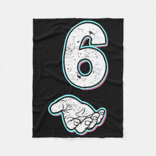 Number 6 Matching 67 Meme Halloween Costume Men Wo Fleece Blanket