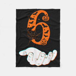 Number 6 Matching 67 Meme Halloween Costume Men Wo Fleece Blanket