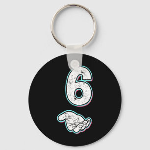 Number 6 Matching 67 Meme Halloween Costume Men Wo Key Ring