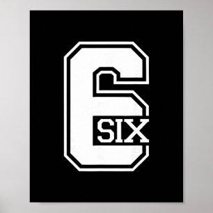 Number 6 Matching 67 Meme Halloween Costume Men Wo Poster