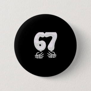 Number 6 Matching 67 Six Seven Meme Couple Hallowe Cm Round Badge