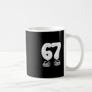 Number 6 Matching 67 Six Seven Meme Couple Hallowe Coffee Mug