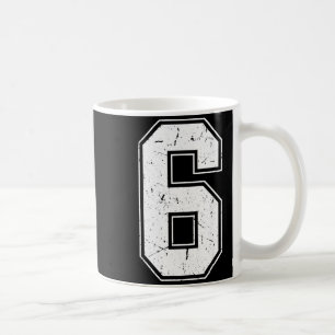 Number 6 Matching Costume 67 Meme Costume Distress Coffee Mug