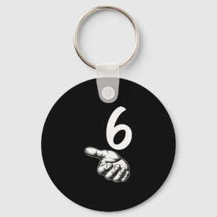 Number 6 Matching Duo 67 Meme Gen Alpha Slang Hall Key Ring