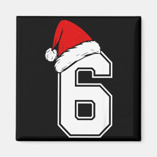 Number 6 Matching Six Seven 6 7 Meme 6 7 Christmas Magnet