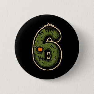 Number 6 Monster 67 Meme Matching Couple Halloween Cm Round Badge