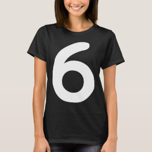 Number 6 Six Player Team Halloween Costume T-Shirt