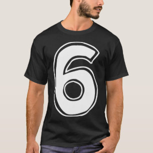 Number 6 Six Seven 6 7 Meme 67 Funny 6th Birthday T-Shirt