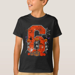 Number 6 Six Seven Meme 6 7 Halloween Dancing Skel T-Shirt