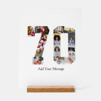 Number 70 Photo Collage