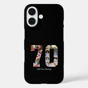 Number 70 Photo Collage iPhone 16 Case
