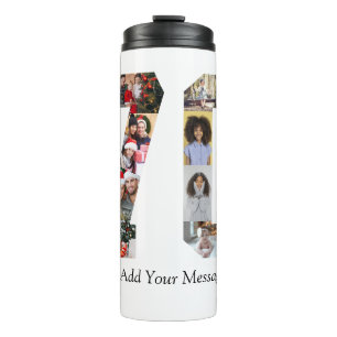 Number 70 Photo Collage Thermal Tumbler