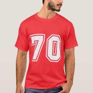 Number 70 Sports Jersey Lucky Favourite Number T-Shirt